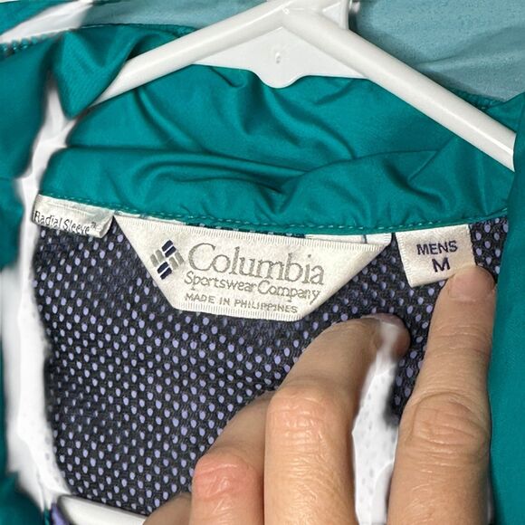 Vintage 1990's Columbia Sportswear Nylon Windbreaker Jacket Men’s Size Medium - Picture 6 of 7
